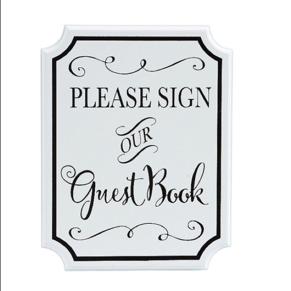 Amscan Accessories - White guest book sign